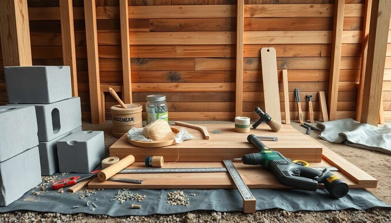 Construire facilement une dalle en bois pour abri de jardin