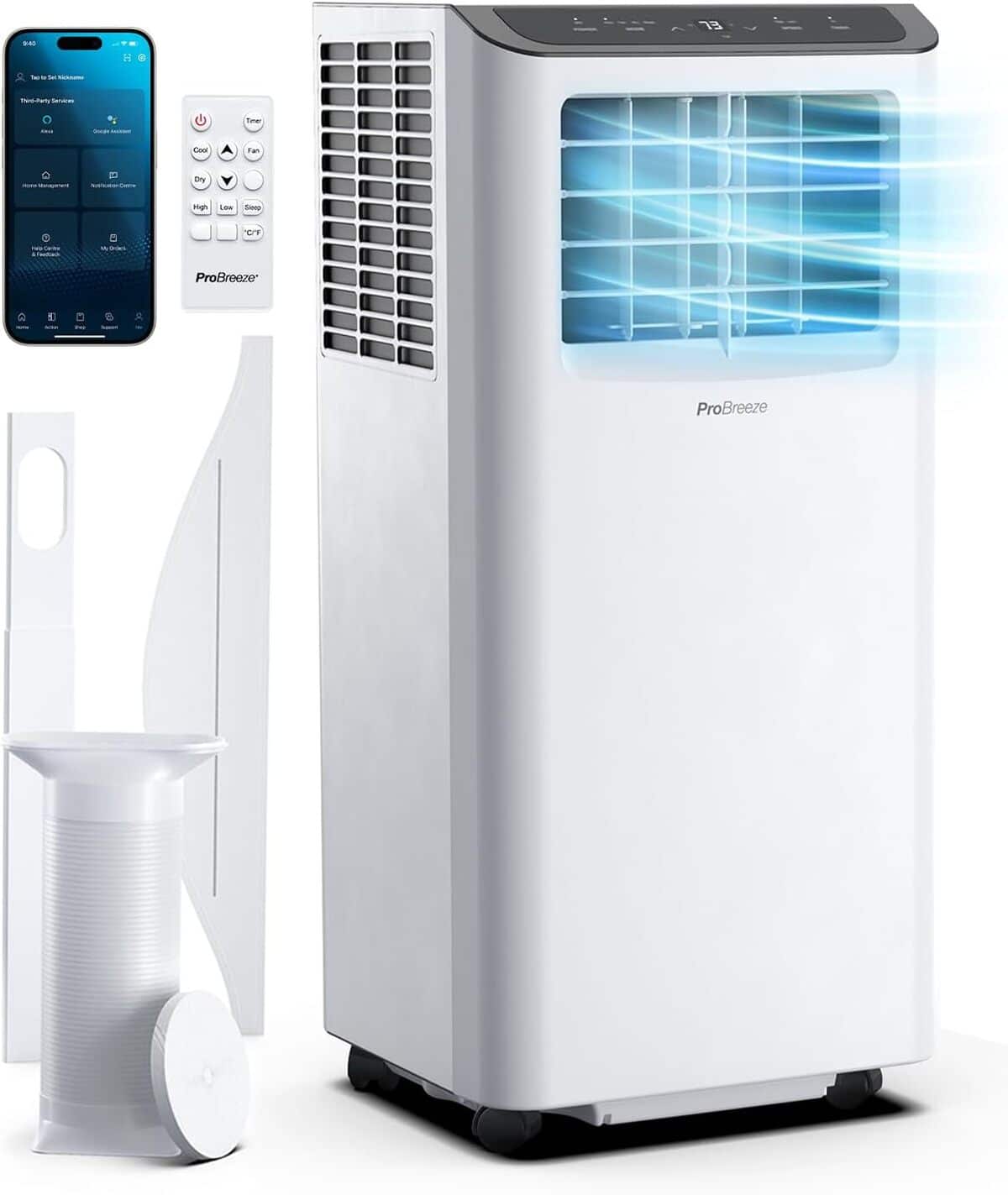 Test du climatiseur Pro Breeze 9000 BTU : performance et connectivité WiFi