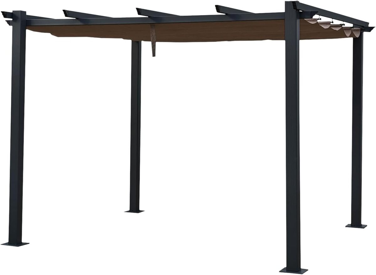 Test : pergola Cassis Taupe 3x3m par Happy Garden