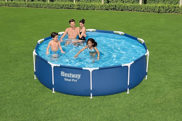 Bestway Steel Pro Frame Piscine ronde avec pompe filtrante Ø 305 x 76 cm Bleu foncé
