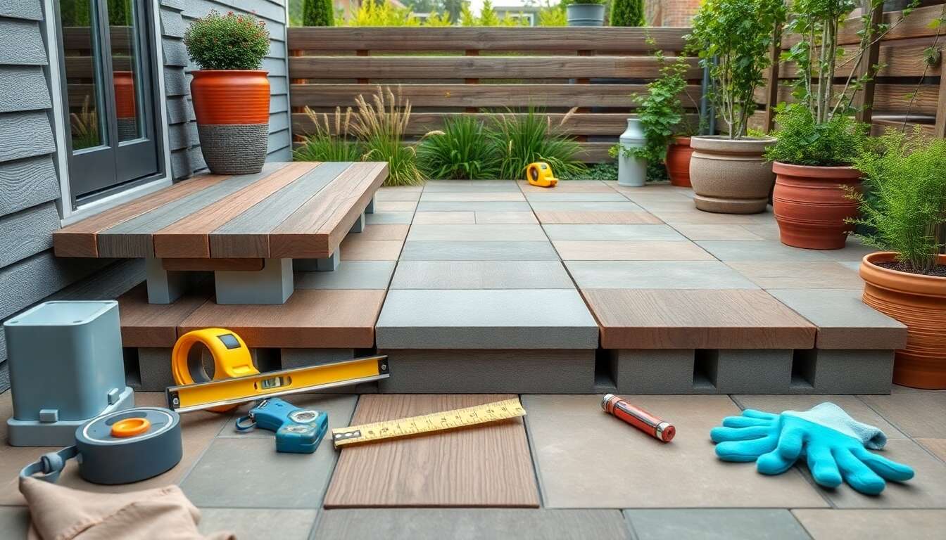 Terrasse surélevée innovante