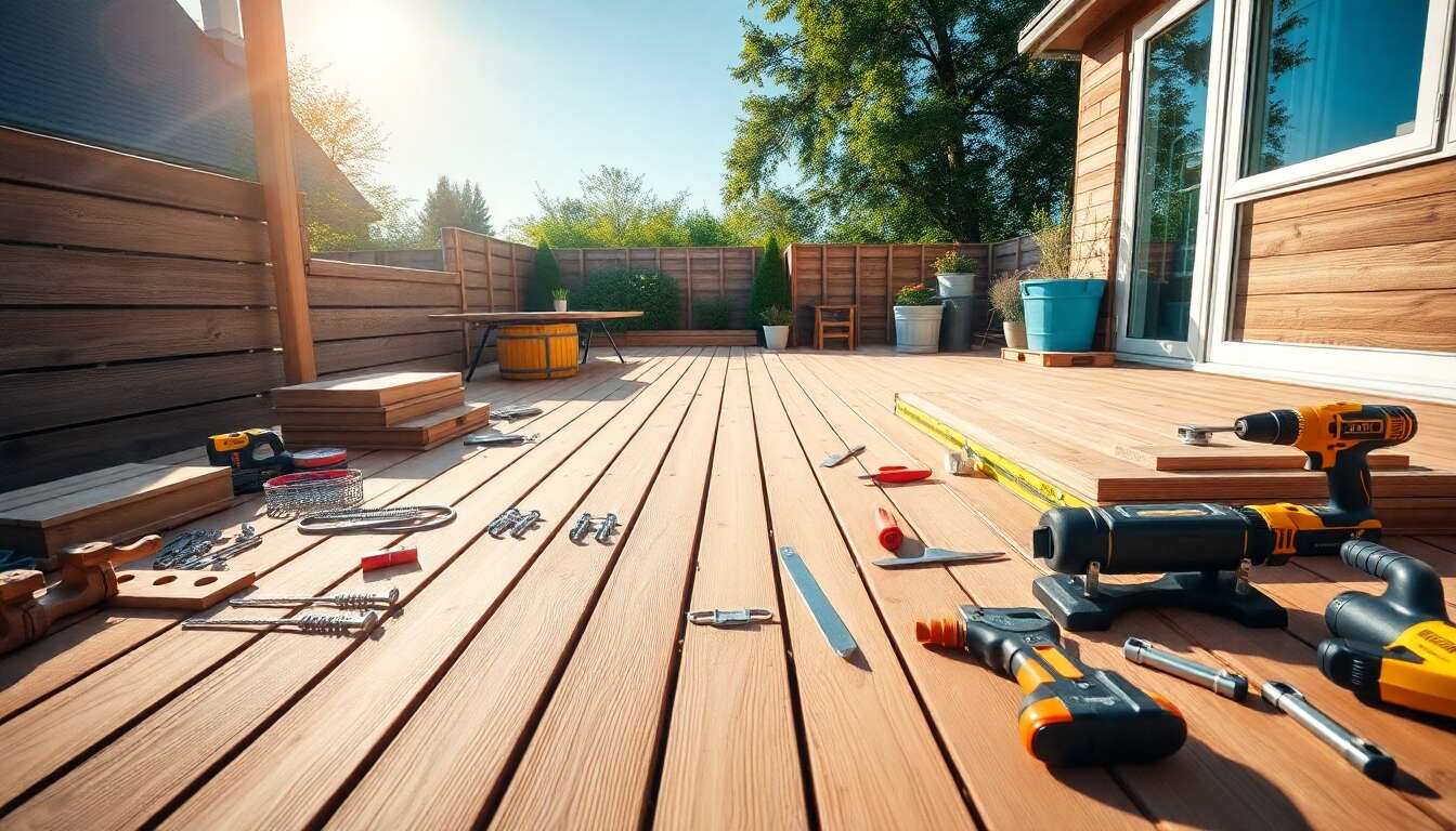 Créer une terrasse composite française durable