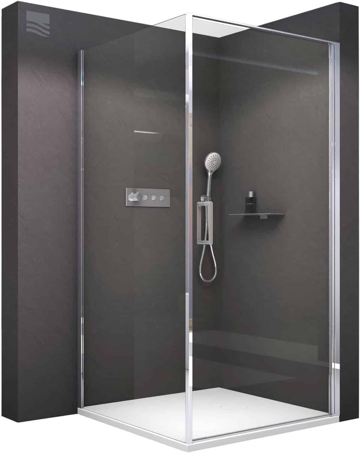 Test de la cabine de douche Bernstein EX416S en verre trempé anticalcaire