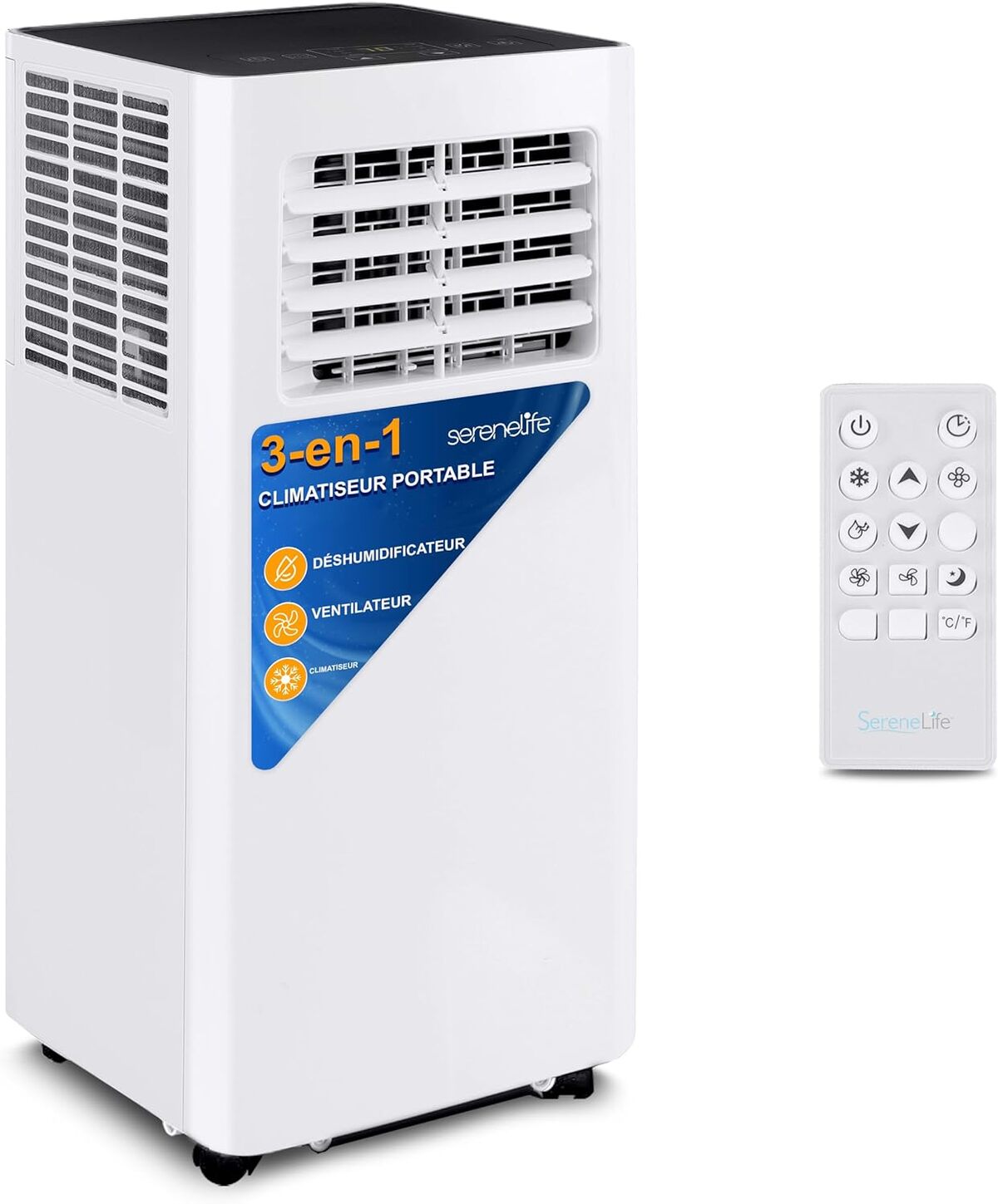 Test du climatiseur portable SereneLife 10K BTU avec wifi et modes multiples