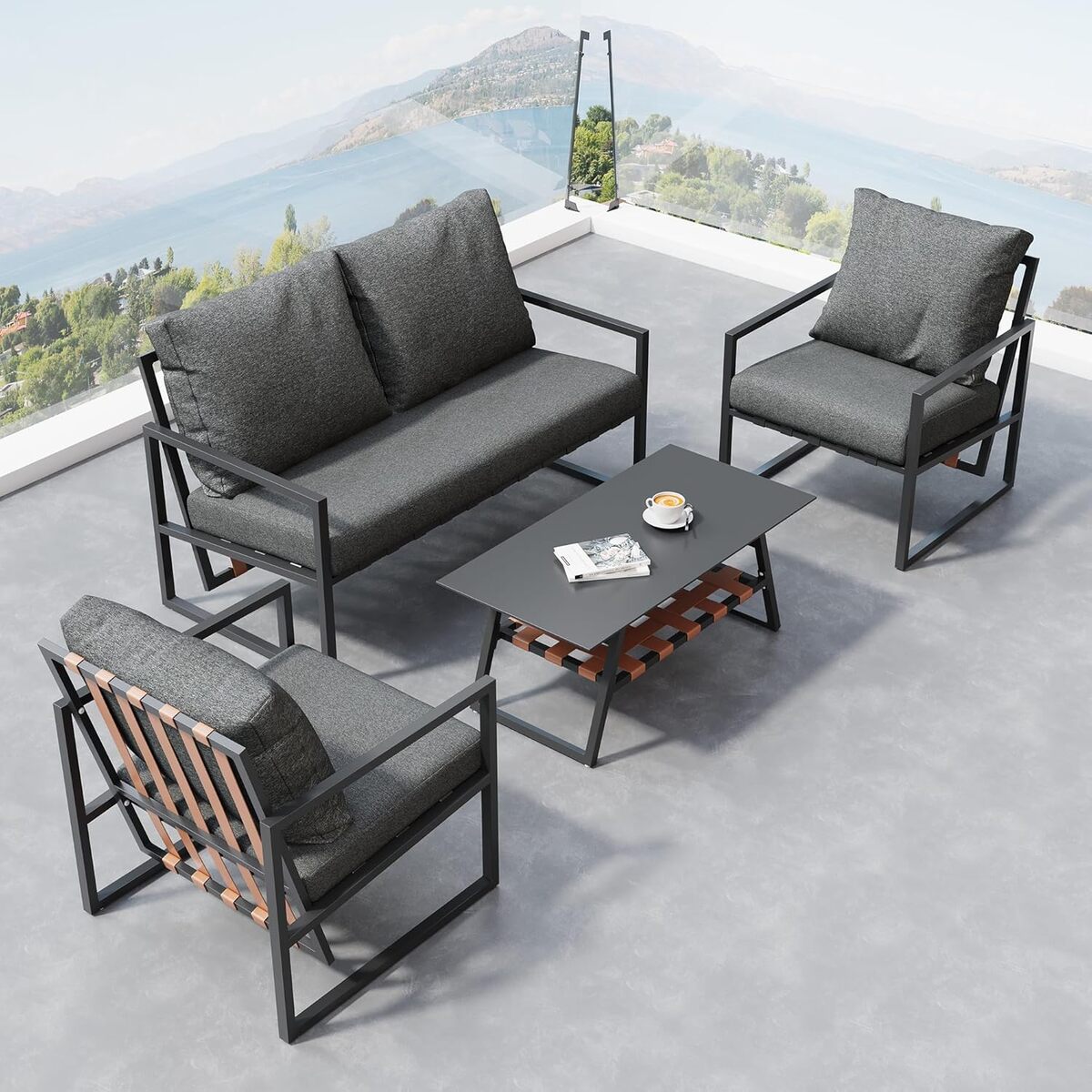 Test du salon de jardin avec table basse et rangement