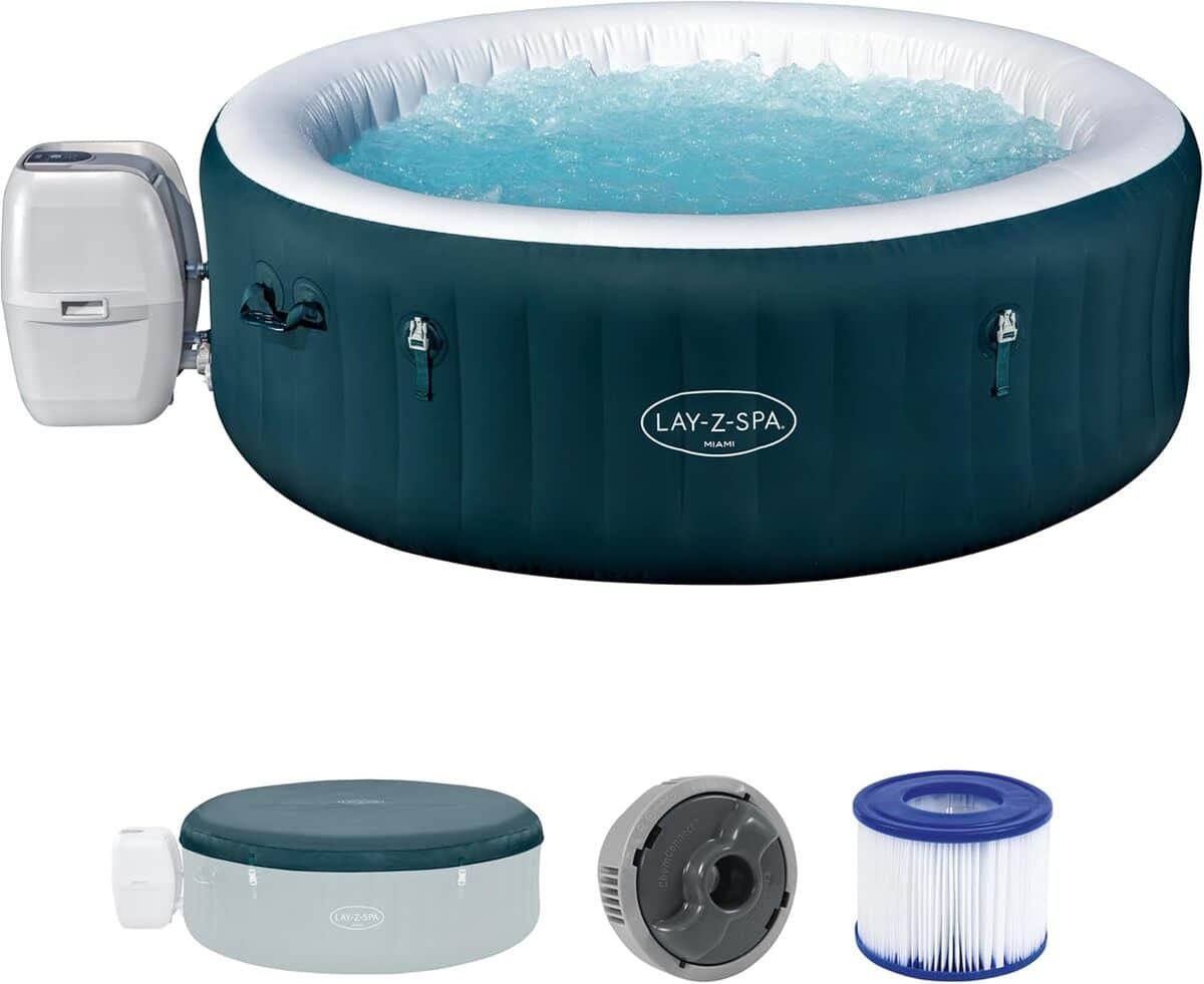 Test du spa gonflable Bestway Miami AirJet : efficacité pour 4 à 6 personnes