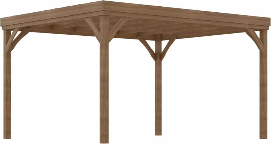 Test : pergola 4x3 m Outsunny en bois traditionnelle