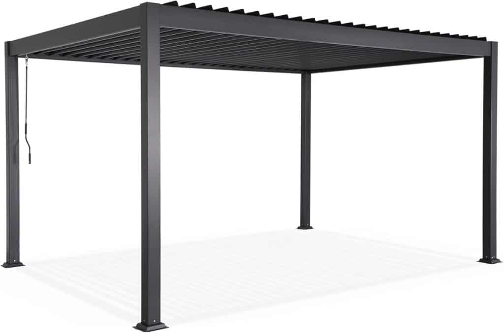 Test : pergola bioclimatique AirDay en aluminium anthracite 3x4 m