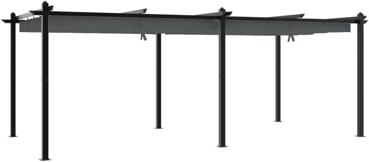 Test : tonnelle avec toit rétractable vidaXL 3x6 m, aluminium anthracite