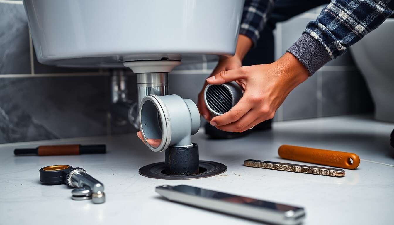 Comment installer un lavabo : vidage et montage d'une bonde de lavabo