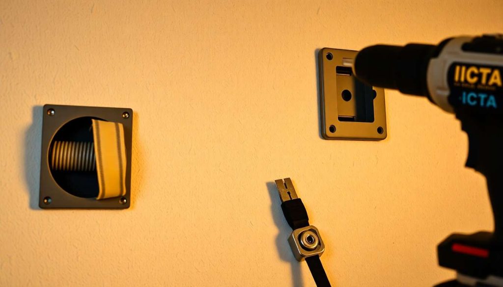 Technique express pour enfiler une gaine dans la cloison sans effort