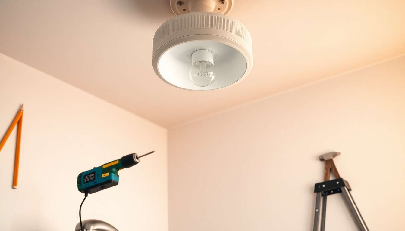 Guide pratique : poser un plafonnier facilement