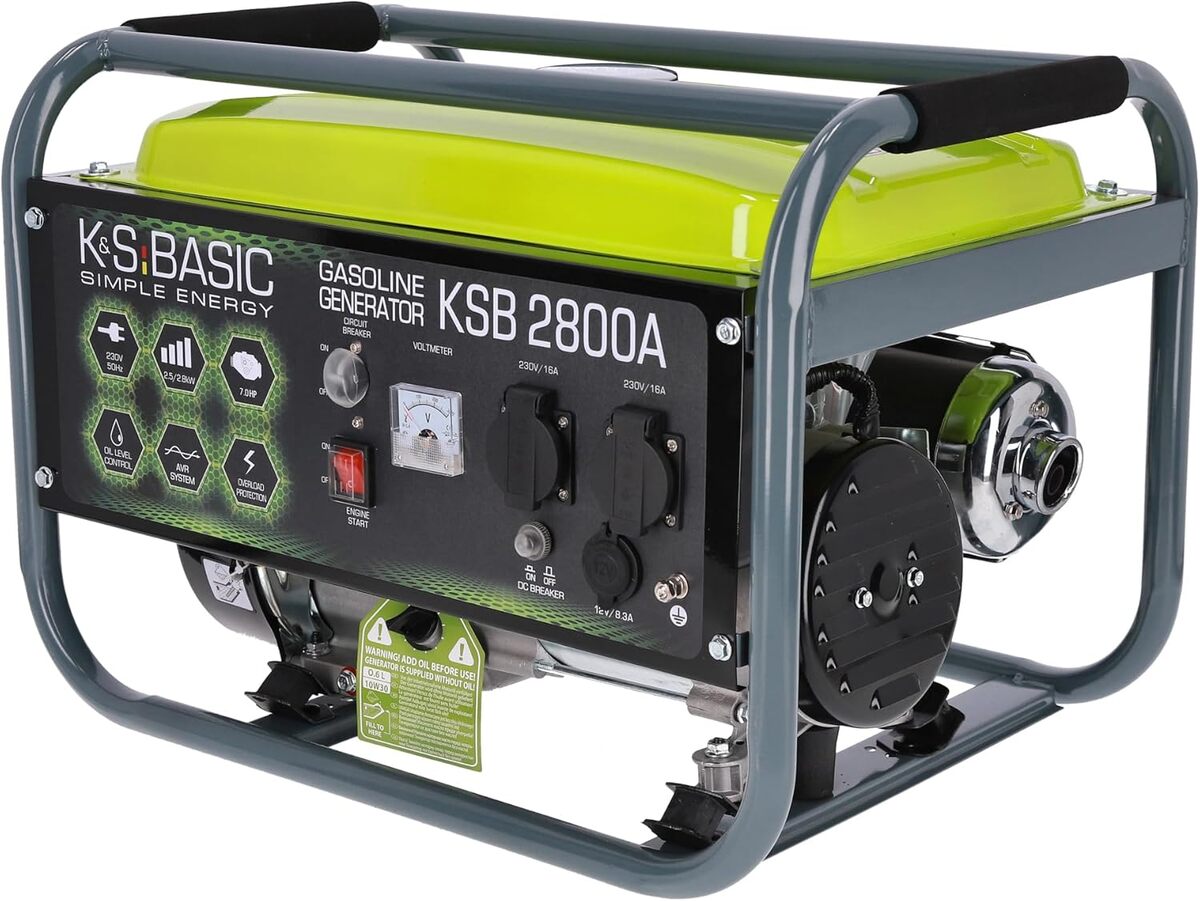 Test du groupe électrogène KSB 2800A : puissance 2800W et régulateur AVR