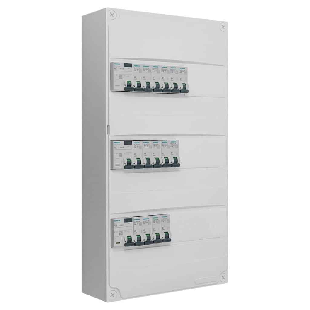 Test du tableau électrique pré-équipé : 3 inter.  diff.  et 15 disjoncteurs