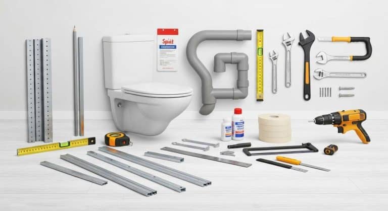 OSALADI Kit Suspension Murale Universel Pour Toilettes - Vis Et Ensemble Toilettes Suspendues