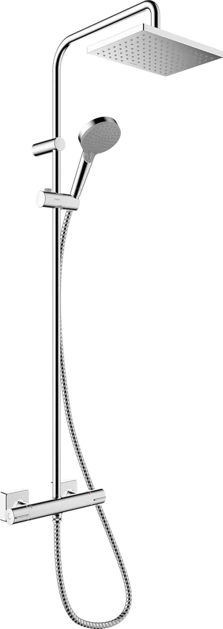 Test : colonne de douche hansgrohe Vernis Shape chromée