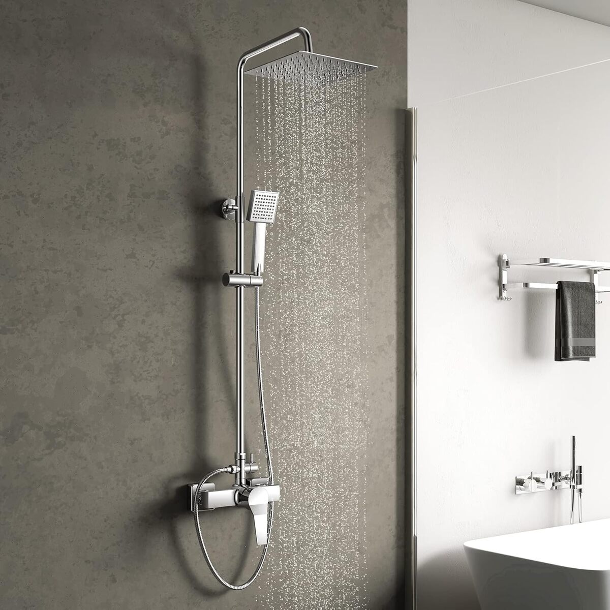 Test : colonne de douche Yoozena en acier inoxydable chromé