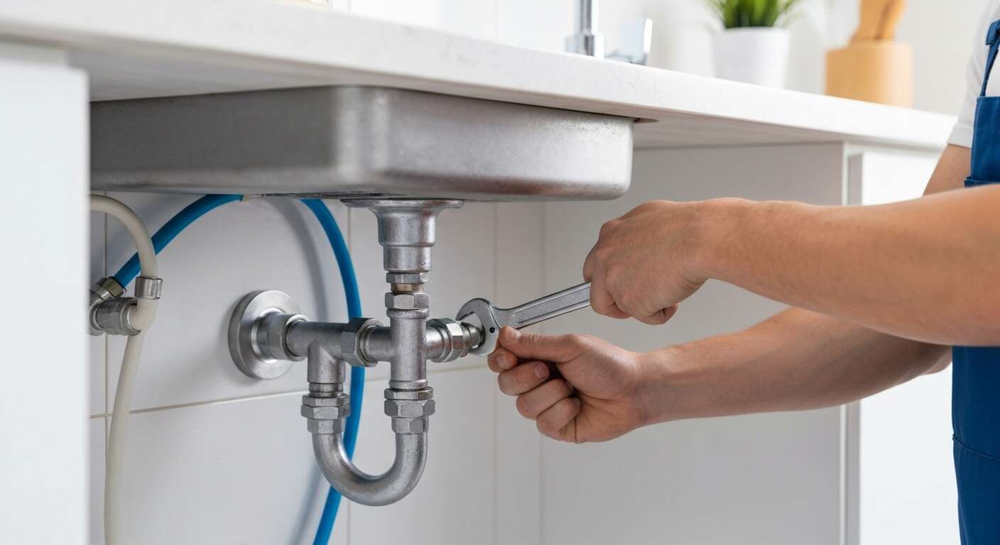 Raccorder l'alimentation et l'&eacute;vacuation