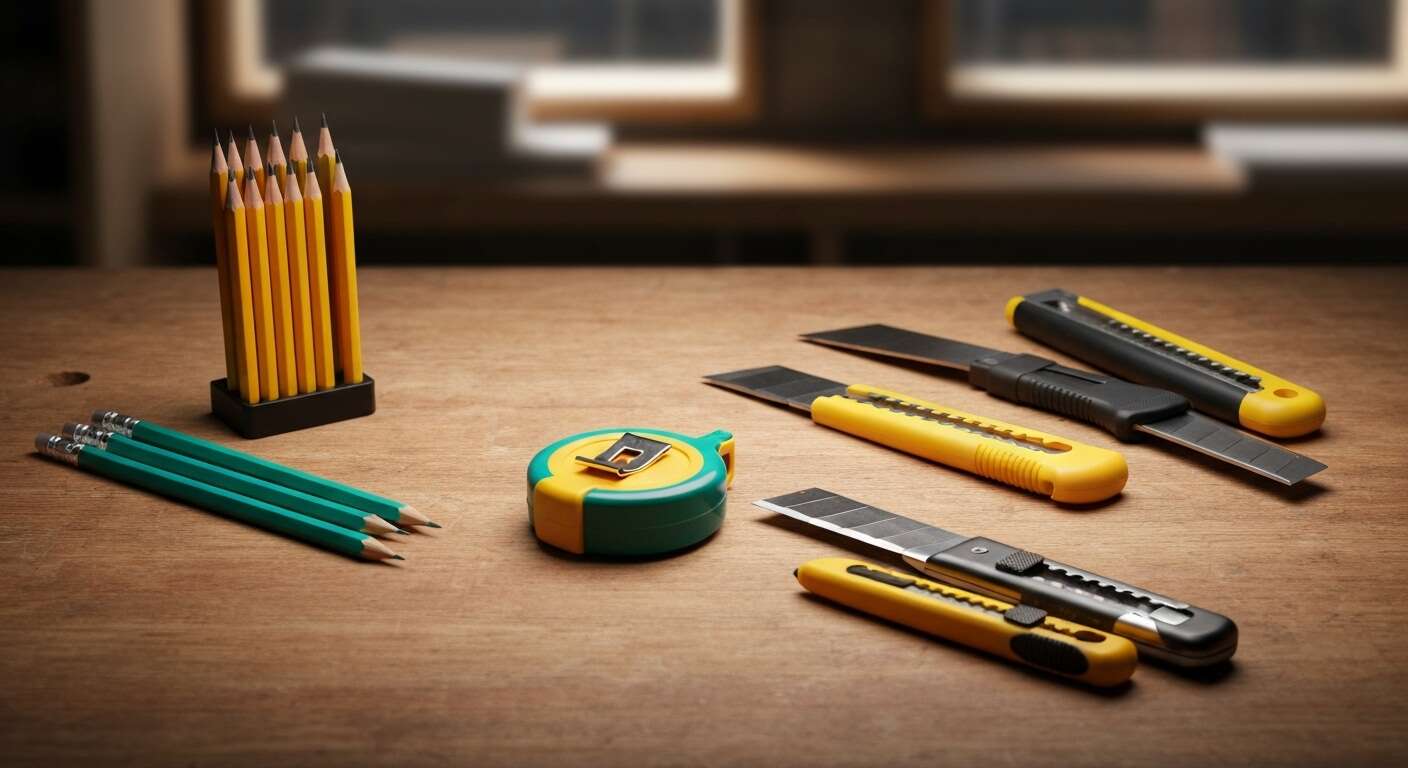 Mesurer et d&eacute;couper : marqueurs, m&egrave;tre et cutters