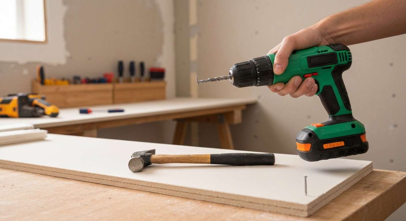 Ajuster et fixer : visseuse, perforateur et marteau