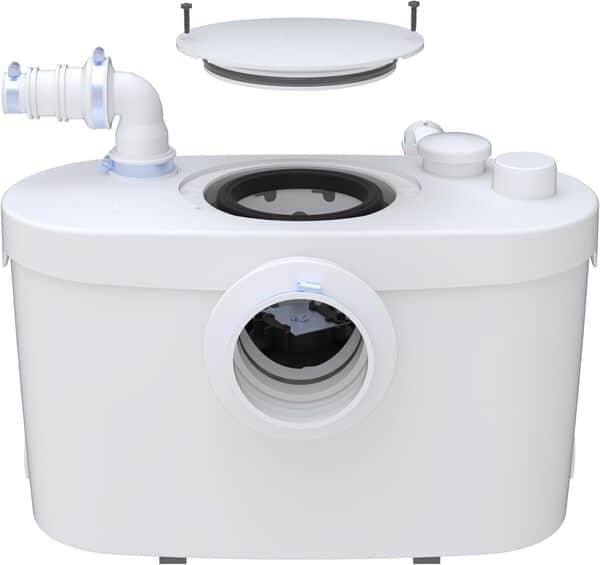 SFA - Sanibroyeur Silencieux (46 dB) Sanipro XR Up - Broyeur WC pour Salle de Bain Complète - Installation et Maintenance Facilitées - 43,2 x 23,9 x 31,9 cm - 400W - Made in France