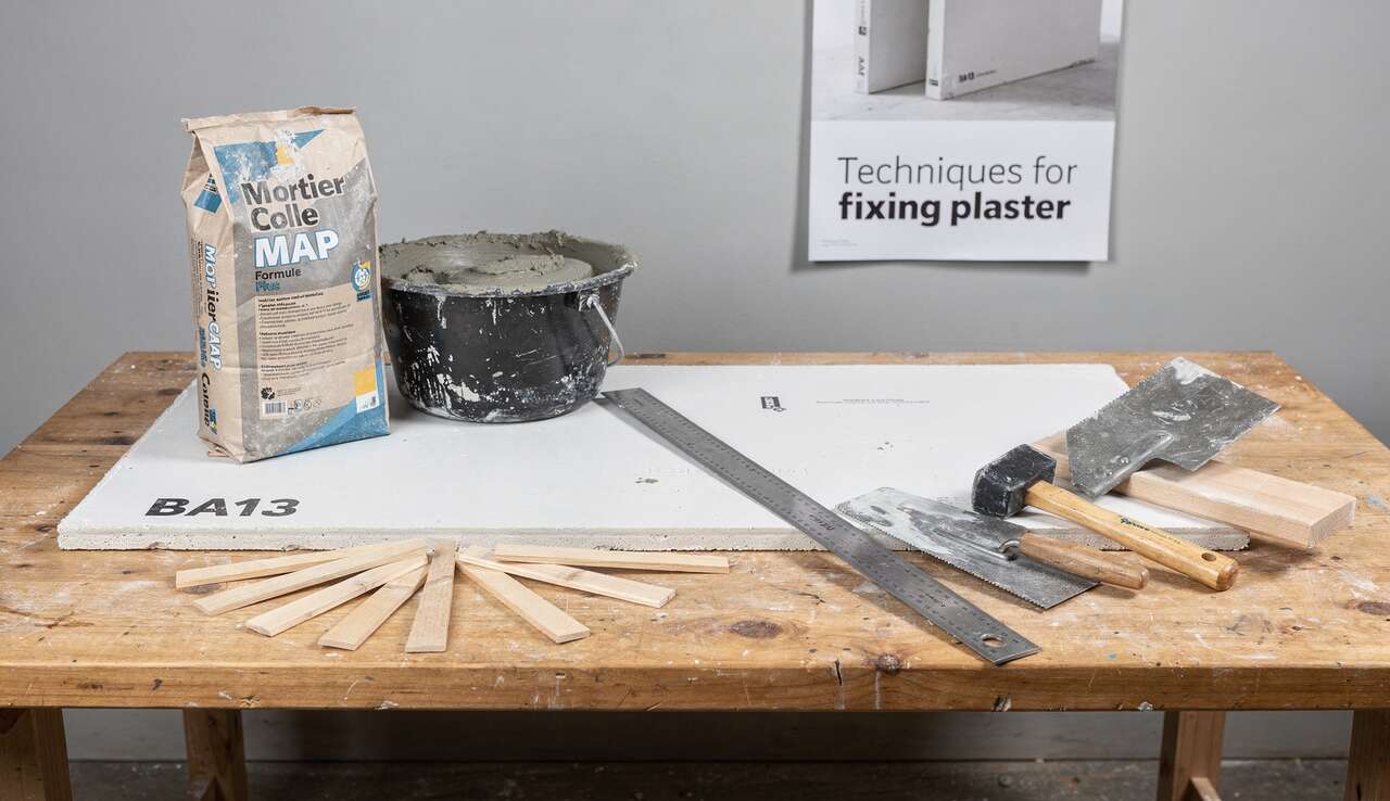 Techniques pour fixer le plâtre BA13