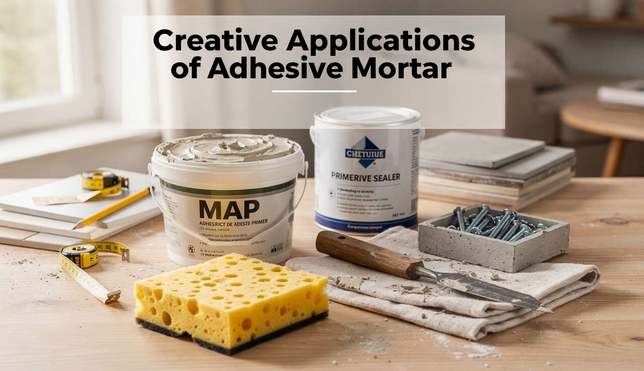 Applications créatives du mortier adhésif