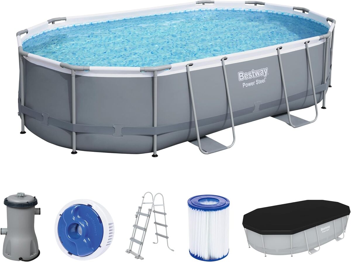 Essai de la piscine tubulaire Bestway Power Steel 488 x 305 cm