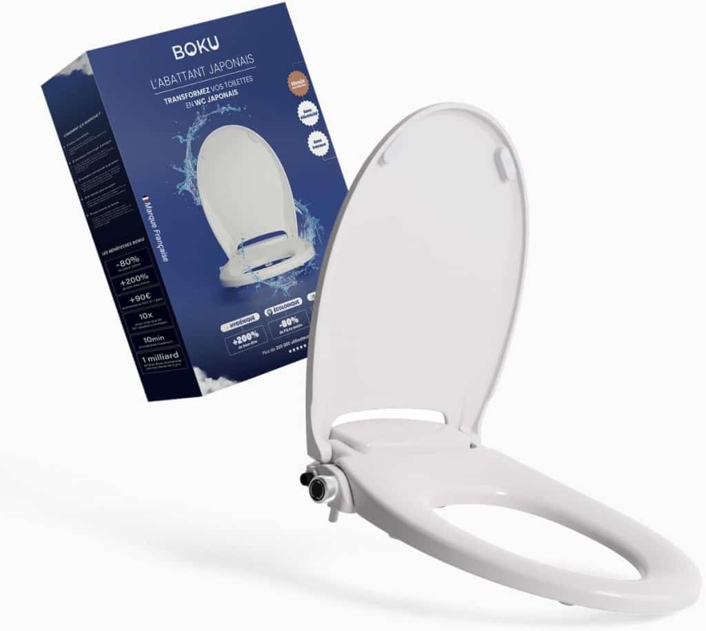 Test abattant japonais BOKU avec filtre hydro, lavage avant & arrière