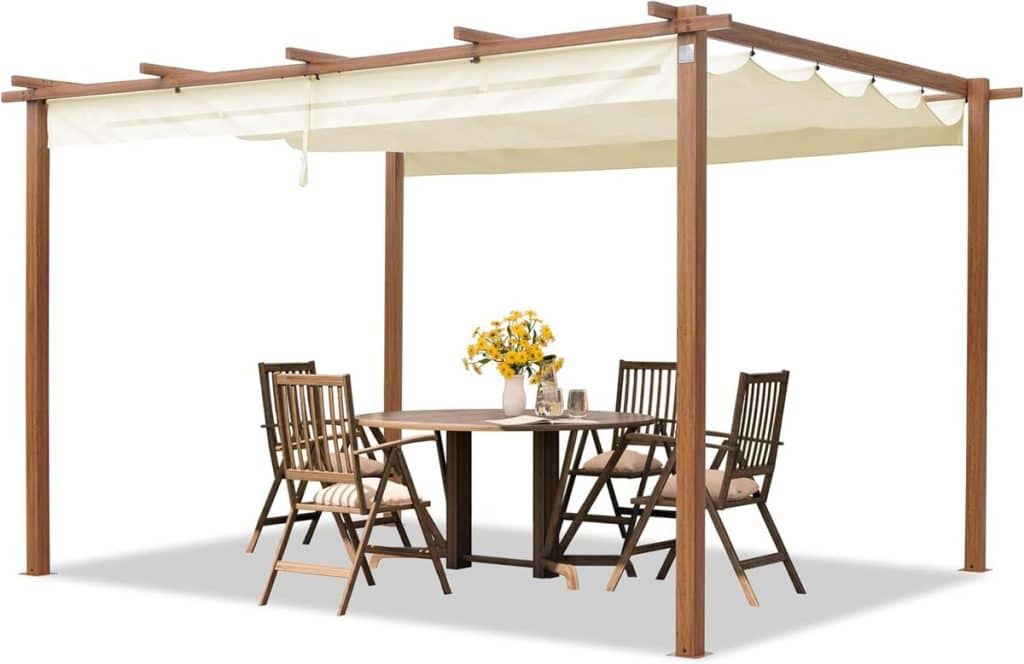 Test de la pergola PRIMEYARD 3x4 m avec toit rétractable