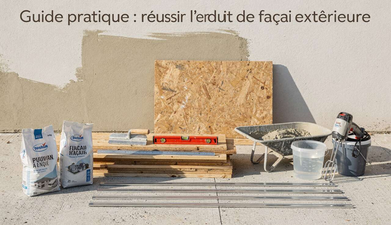 Guide pratique : réussir l'enduit de façade extérieure
