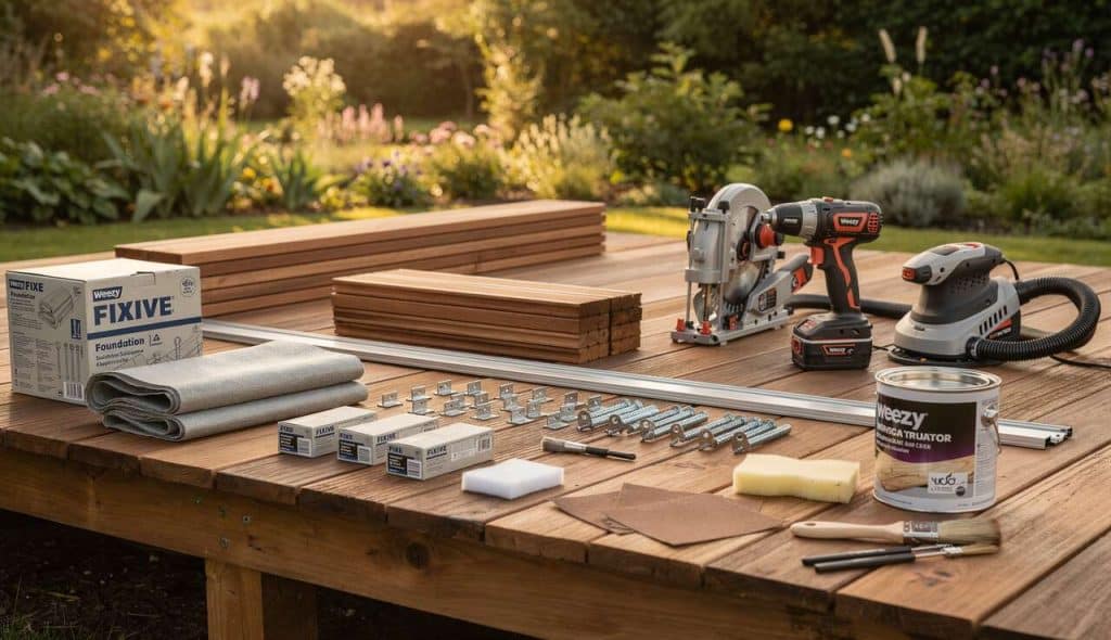 Construire une terrasse éco en châtaignier