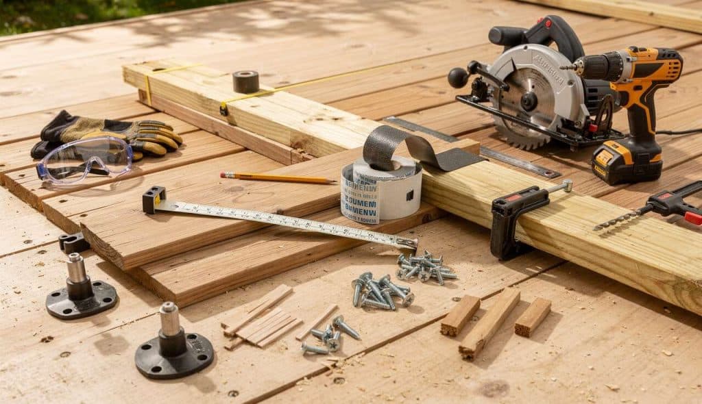 Guide pratique : poser une terrasse bois sur plots