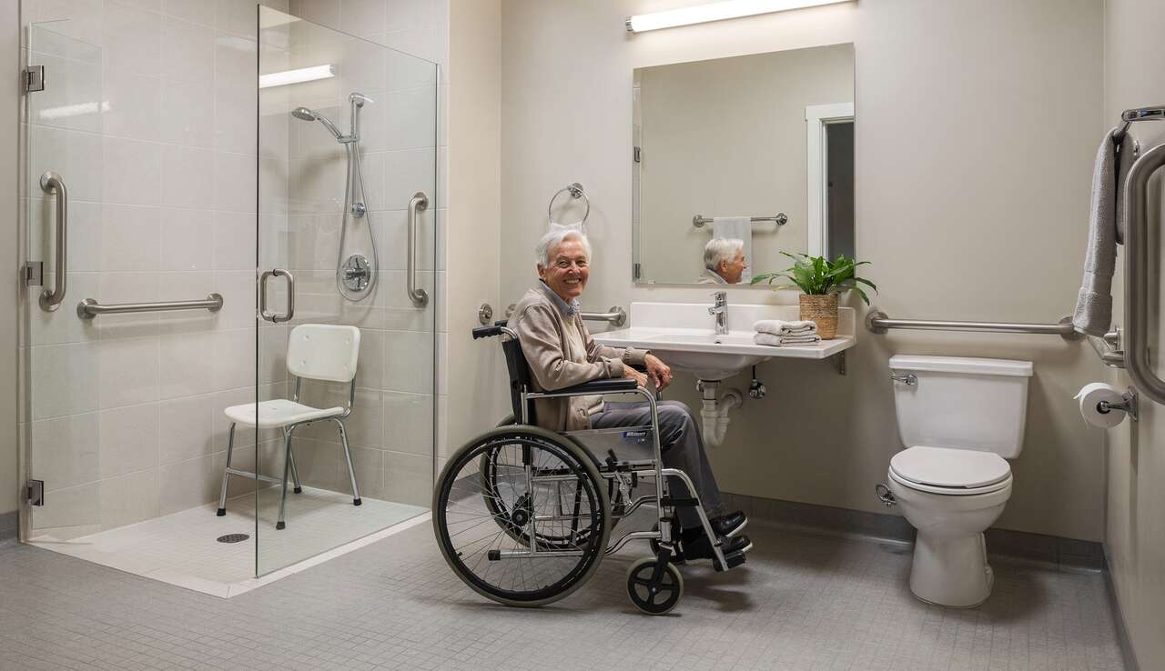 &eacute;quipements sanitaires adapt&eacute;s pour les personnes &agrave; mobilit&eacute; r&eacute;duite