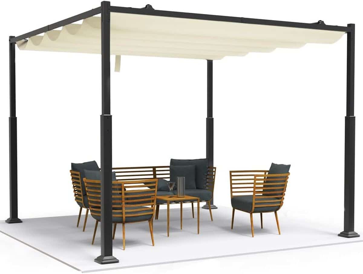 Test de la pergola coulissante Vounot 3x3m