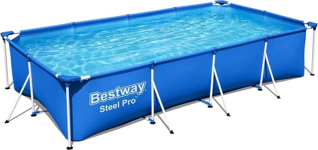 Test piscine Bestway Steel Pro Frame 56405 en acier bleu 400 cm