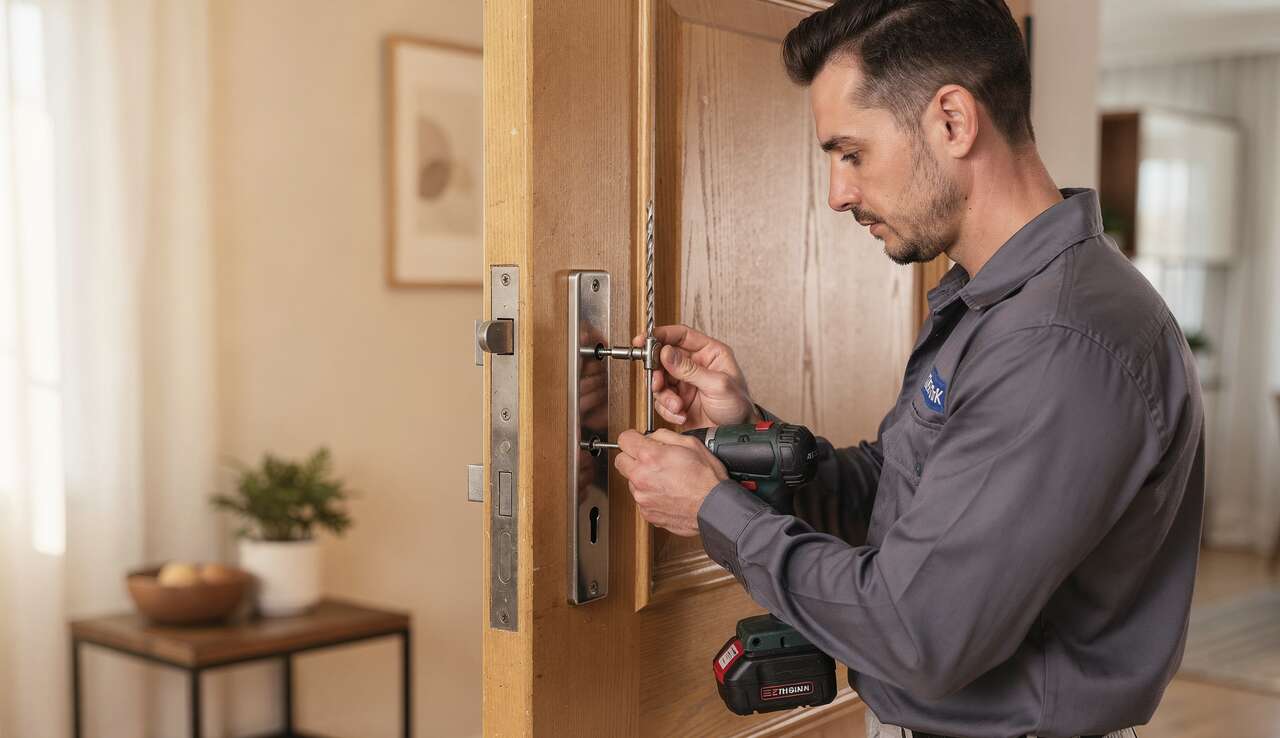 Installation d'une serrure en applique : étapes essentielles Installation d'une serrure en applique : étapes essentielles