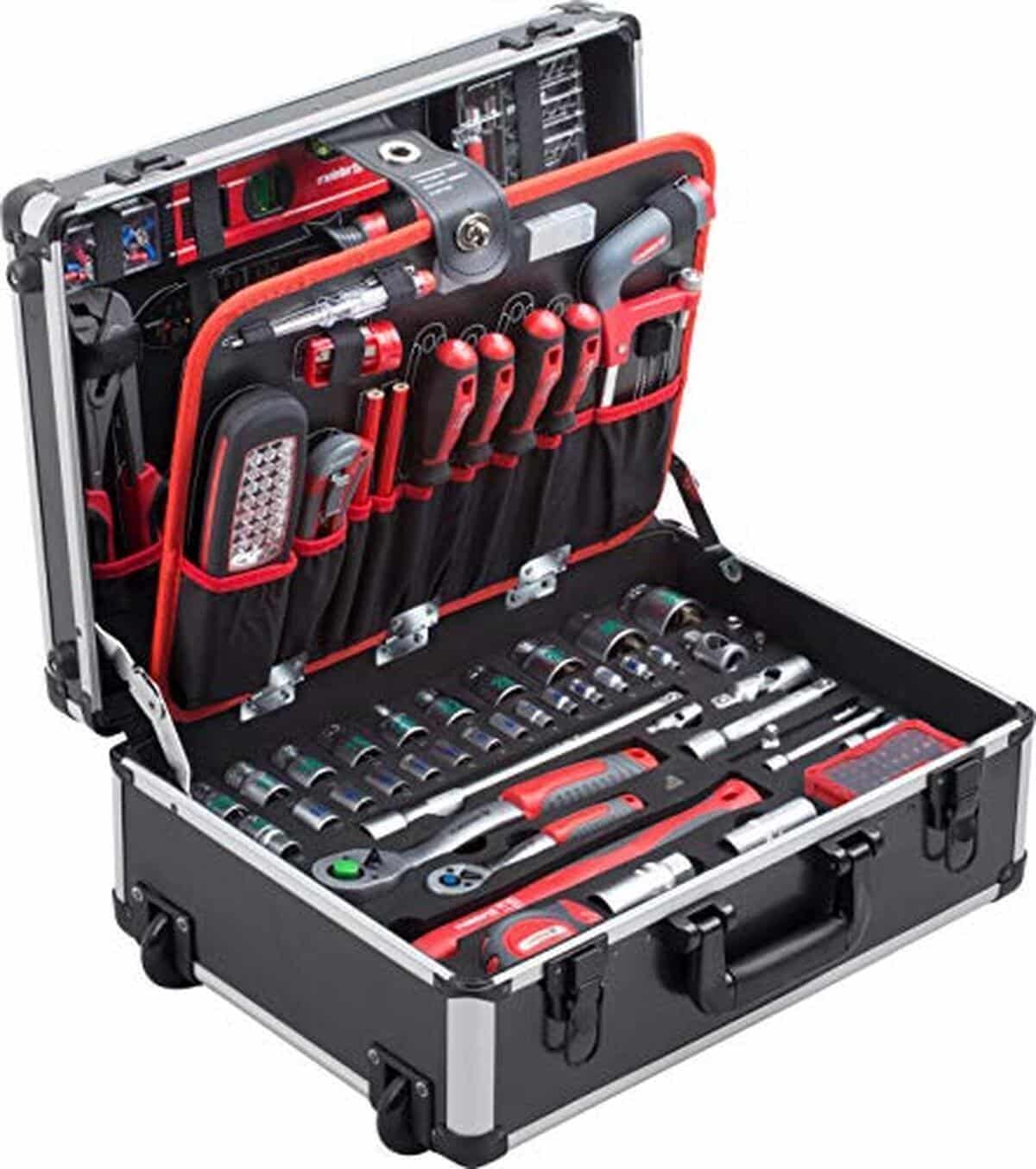 Test du chariot à outils Meister 156 pièces : mallette pro roulante