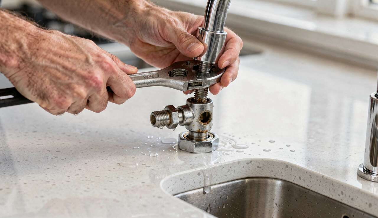 D&eacute;montage du robinet existant