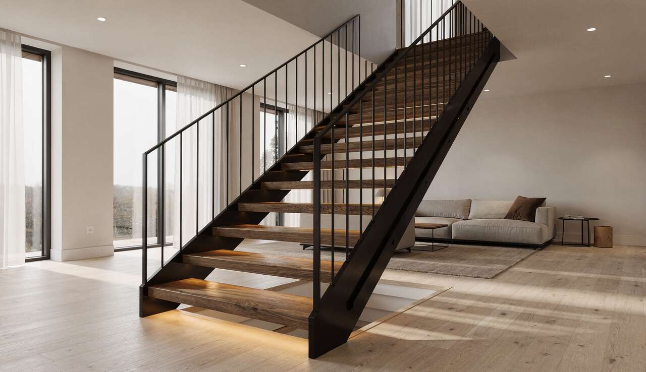 Un escalier sur-mesure pour une touche unique