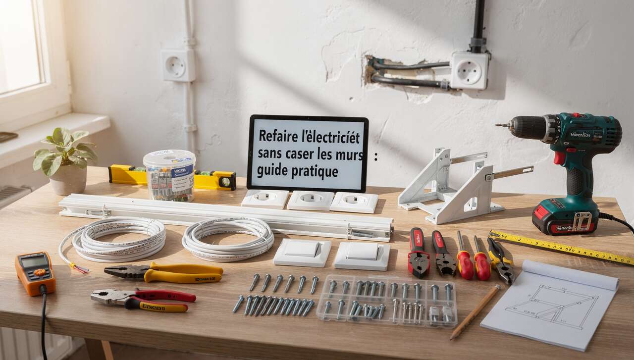 Refaire l'électricité sans casser les murs : guide pratique