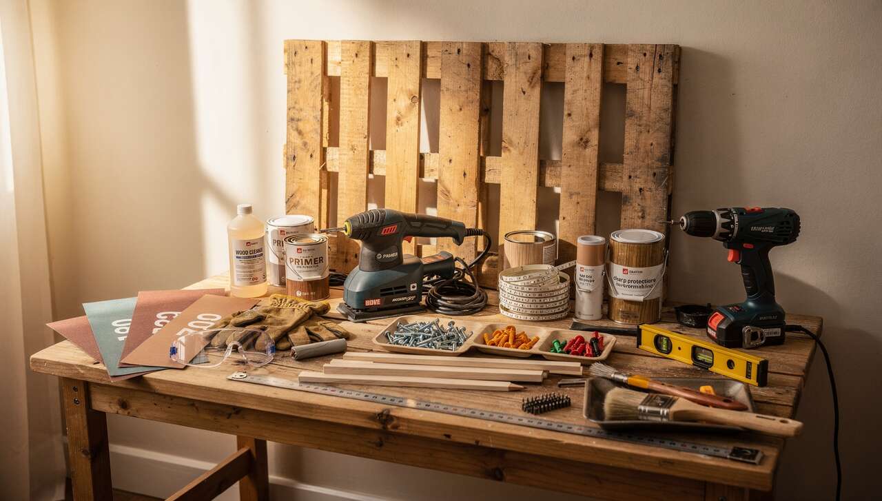 Découvrez comment transformer des palettes en tête de lit design