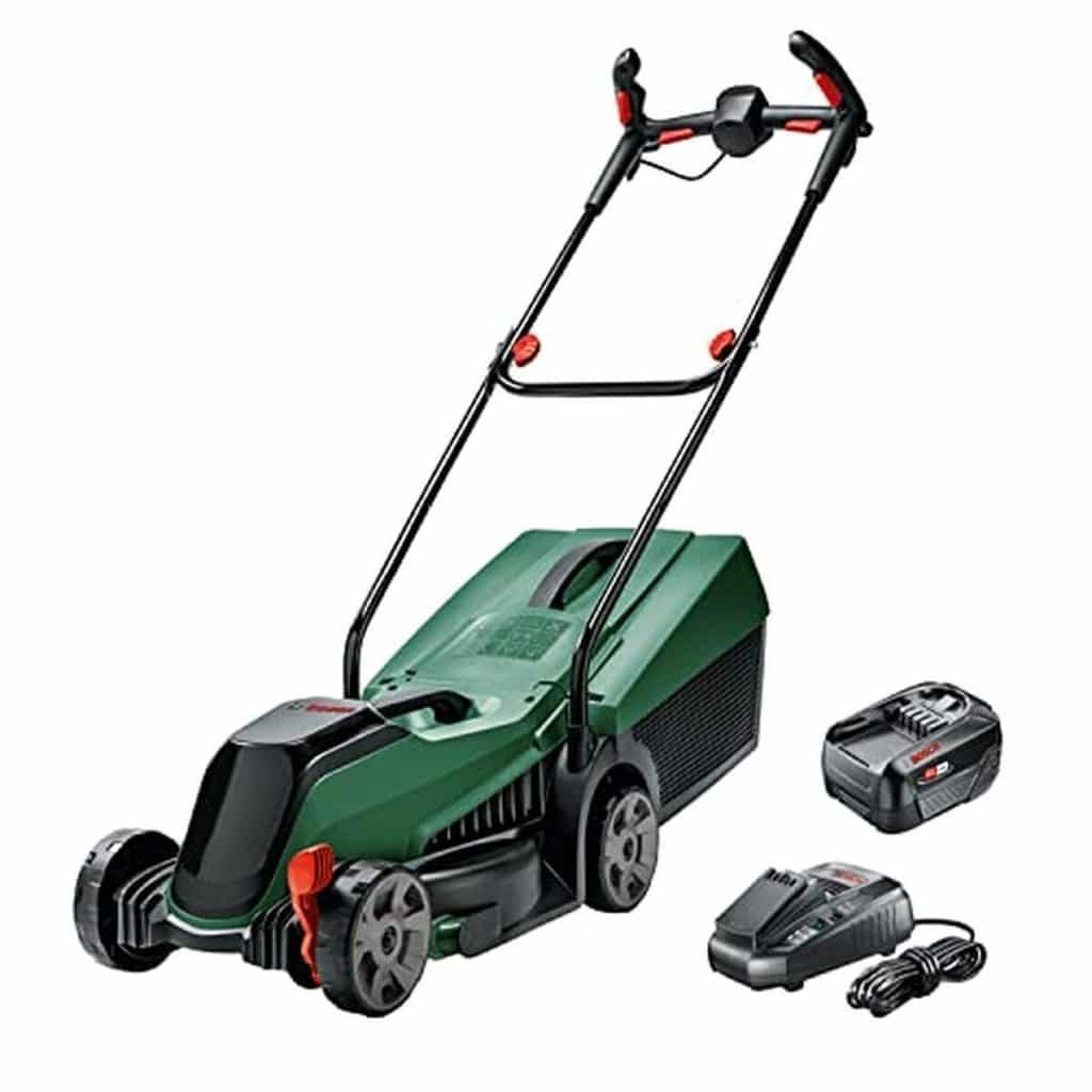 Test : bosch tondeuse sans fil CityMower 18V, performance compacte