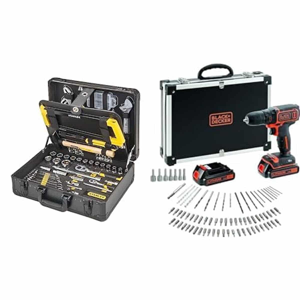 Test : perceuse visseuse sans fil BLACK+DECKER et valise 142 pièces STANLEY