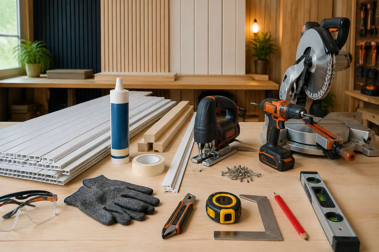 Comment couper du lambris PVC mural ?