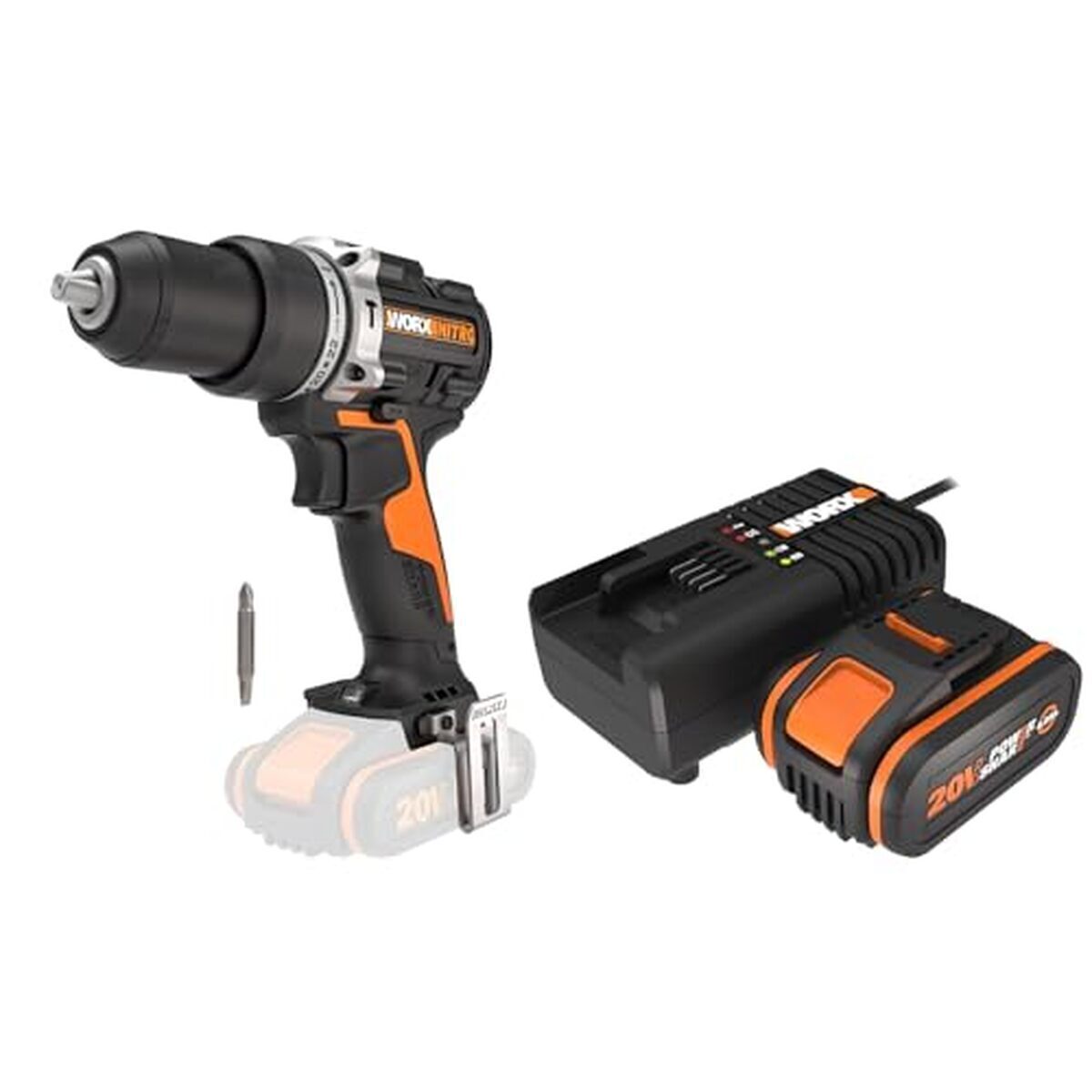 Test : perceuse à percussion sans fil Worx Nitro WX352.9, puissance et polyvalence