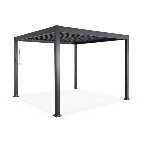 Test : pergola bioclimatique AirDay en aluminium anthracite 3×4 m