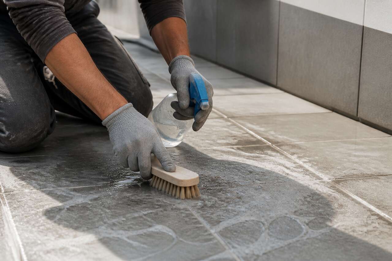 Identifier les taches de ciment sur différentes surfaces
