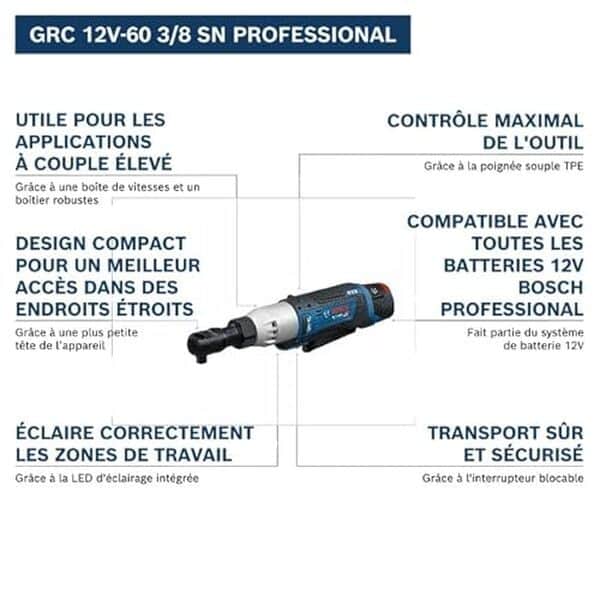 Découvrez notre test détaillé de la perceuse sans fil Bosch GRC 12V-60 3/8 SN : performances, avantages et verdict final pour vos travaux.