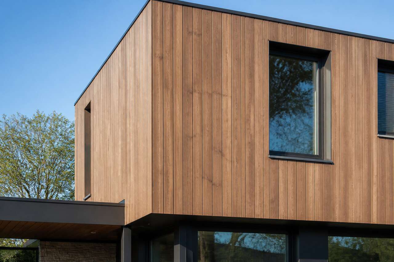 Prix d&rsquo;un bardage bois: budget au m&sup2; et co&ucirc;t pour 100 m&sup2; de fa&ccedil;ade